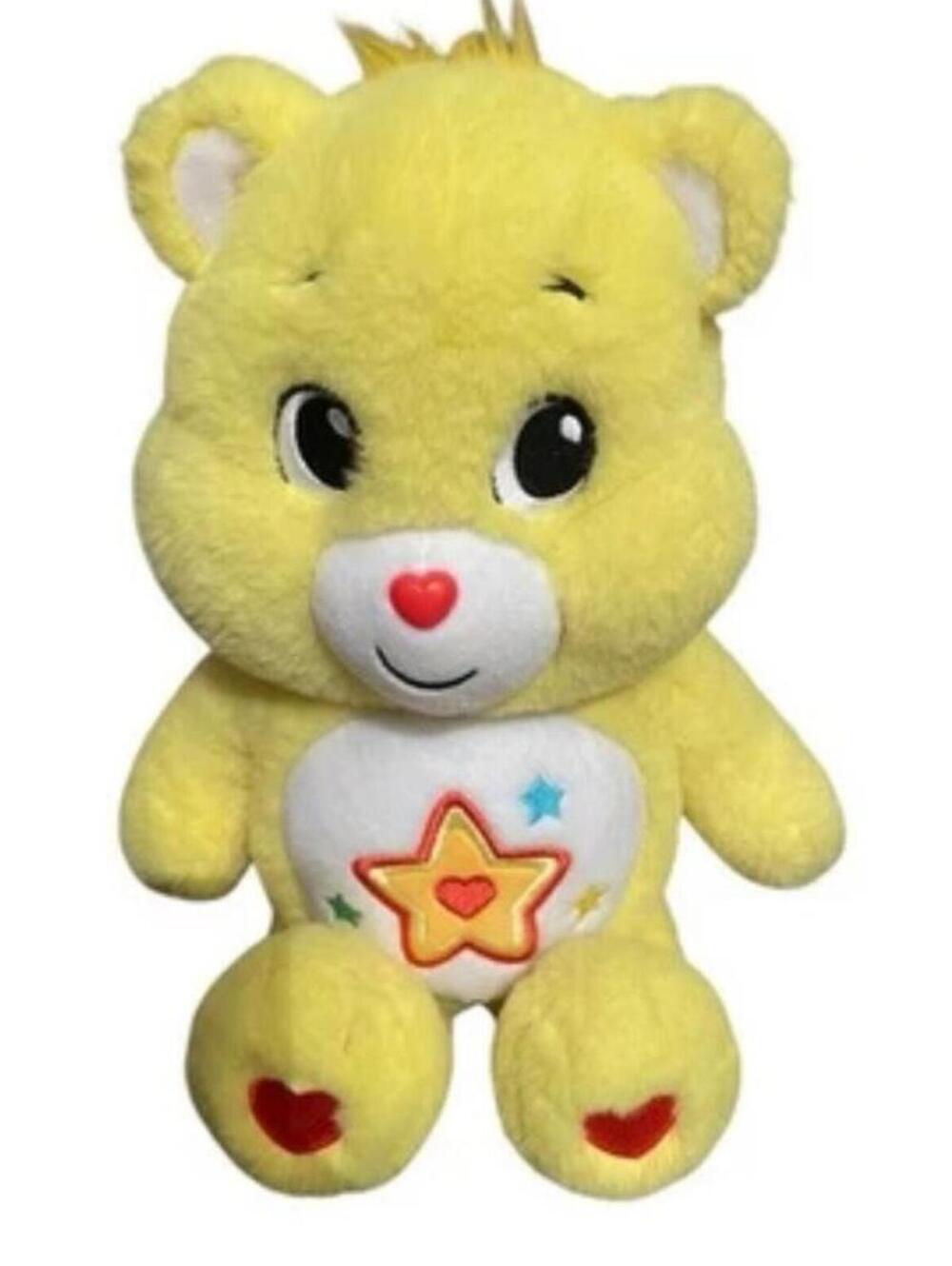 Care Bears Superstar Bear yellow plush toy